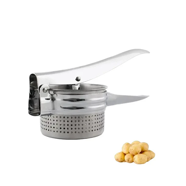 Prensador Aplastador Patatas Frutas Verdura Acero Inoxidable 1