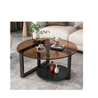 Mesa De Centro Moderna De Vidrio Templado 70x70x46 Cm 3