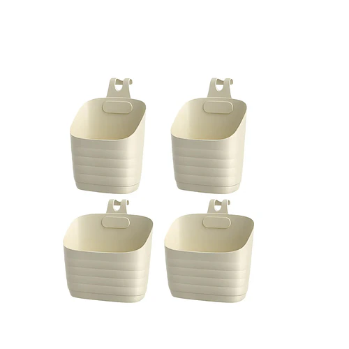 Organizador Colgante De Baño Multifuncional Set De 4 Cestas