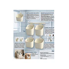 Organizador Colgante De Baño Multifuncional Set De 4 Cestas 3