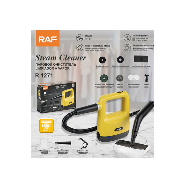 Limpiador A Vapor Portátil Raf R.1271 / 1350w / 300ml 4
