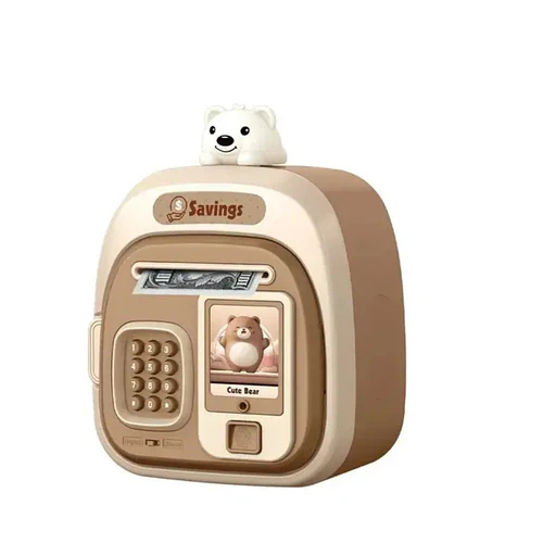 Alcancía Electrónica Para Niños Huella+sonido+teclado