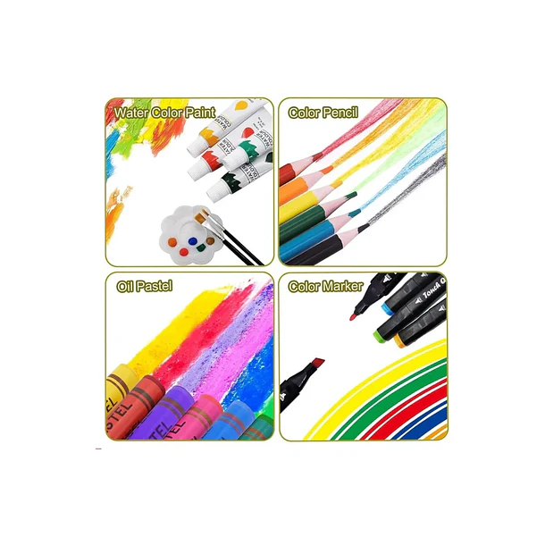 Maleta Arte Y Dibujo 49pza Diseño Unicornio Kit Escolar 3