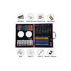 Maleta Arte Y Dibujo 49pza Diseño Unicornio Kit Escolar 4