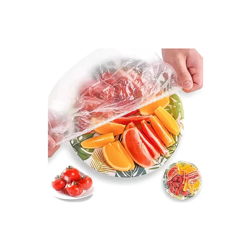 100 Bolsas Elásticas Tapas expandibles Mohits Bolsa para Conservar proteger congelar Tapar Alimentos