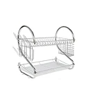 Escurridor Vajilla Chileshop 2 Niveles Acero Inoxidable Plateado  2