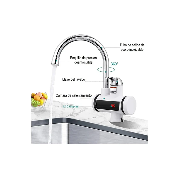 Llave Lavaplatos Electrica Llave Flexible Monomando Lavaplato 4