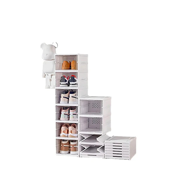 Cajas Organizadoras Apilables Para Zapatos 6 Unidades Plegables Generac 1