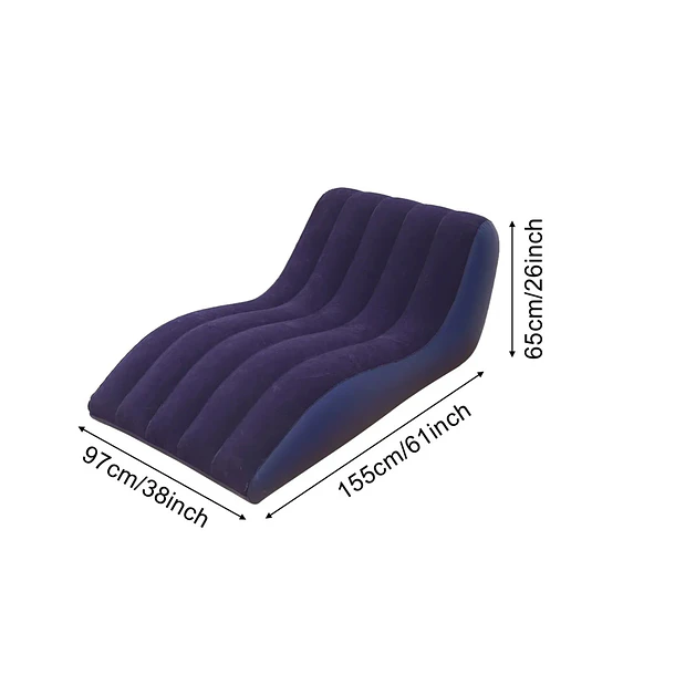 Sillón Inflable, Sofá De Ocio, Engrosado, Flocado, Para Adul 2