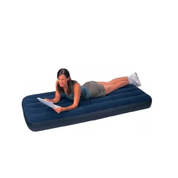 Colchon Inflable 1 Plaza 76x191x25cm Intex 64756 Color Azul 1