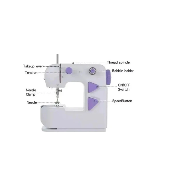 Mini Maquina Coser Singer Ajustable Pedal Eléctrica 3