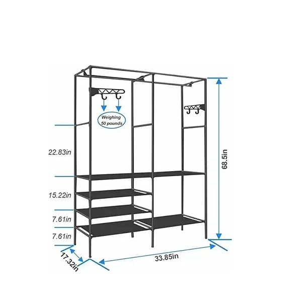 Perchero De Piso Para Organizador Ropa Rack Colgador Closet 2