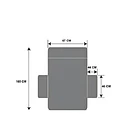 Funda Cobertor ,cubre Sofa Protector Reversible 1 Cuerpo Color Marrón 2