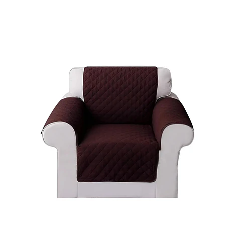Funda Cobertor ,cubre Sofa Protector Reversible 1 Cuerpo Color Marrón