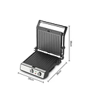 Maquina De Bistec Grill 200w Raf R2326 3