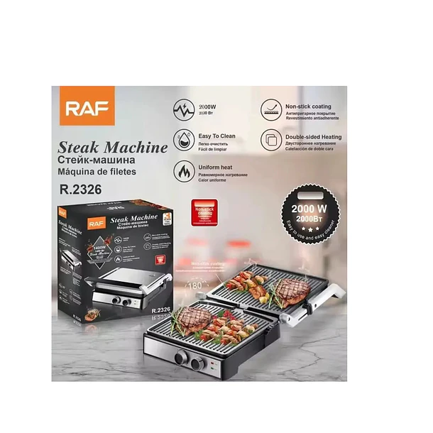 Maquina De Bistec Grill 200w Raf R2326 1