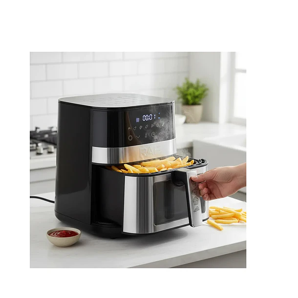 Freidora De Aire Air Fryer 1400w 5 Litros Raf R.5277 Negro 4