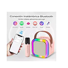 Mini Parlante Con Micrófono Efectos De Sonidos Luz Led 4