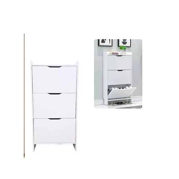Organizador Mueble Zapatero Cajonera Para Zapatos 3 Niveles  2
