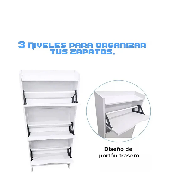 Organizador Mueble Zapatero Cajonera Para Zapatos 3 Niveles  3