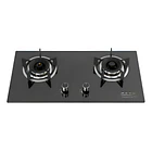 Encimera a gas 2 platos cocina tope de vidrio con chispero marca genérica color negro 1
