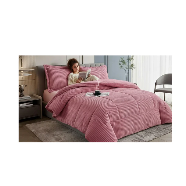 Cobertor Con Chiporro De 2 Plazas + 2 Fundas 230x250cm 100% POLIESTER 6
