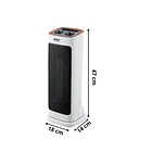 Calefactor Cerámico De Torre De 2000w Termostato Ajustable BLANCO 2