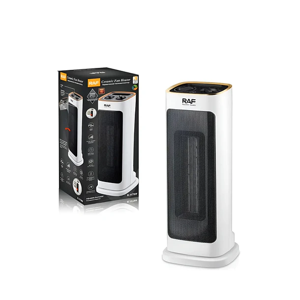 Calefactor Cerámico De Torre De 2000w Termostato Ajustable BLANCO 1