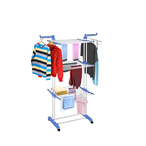 Tendedero Ropa Colgador Pechero Plegable 3 Niveles  4