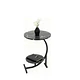 Mesa De Centro doble Auxiliar Living En Forma Media Luna  