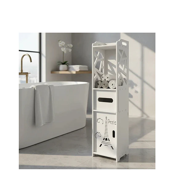 Estante Organizador Para Baño Repisas Y Cajones Vertical Multiuso Cocina, Baño 4