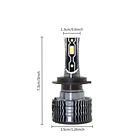 X2 Luces Turbo Led R16 3000w 30.000 Lúmenes Autos Camión H4 2