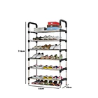 Mueble Zapatero Organizador Racks Zapatero Armable Negro 2