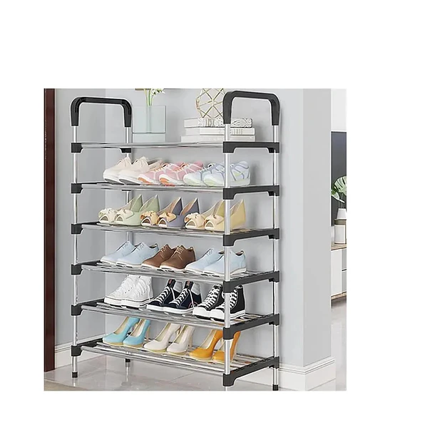 Mueble Zapatero Organizador Racks Zapatero Armable Negro 4