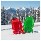 Trineo De Nieve 65x38x10cm Reforzado Con Cuerda Rojo pequeño 6