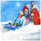 Trineo De Nieve 65x38x10cm Reforzado Con Cuerda Rojo pequeño 9