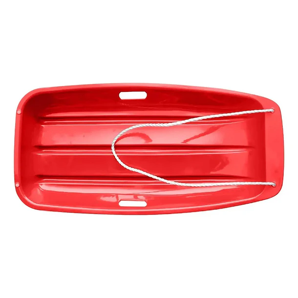 Trineo De Nieve 65x38x10cm Reforzado Con Cuerda Rojo pequeño 15