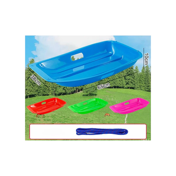 Trineo Deslizante De Nieve Plástico Resistente 88x44x11 grande 5