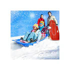 Trineo Deslizante De Nieve Plástico Resistente 88x44x11 grande 8
