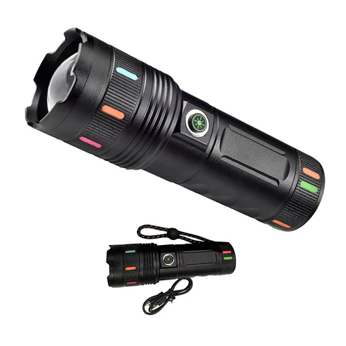 Linterna Led Recargable Tipo-c Alta Luminosidad Compacta