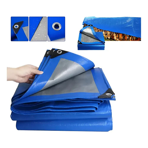 Lona Carpa Multiusos Impermeable Carga 5x6 Metros Azul