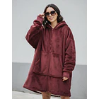 Maxi Poleron Polar Unisex Chiporro Con Capucha Oversize 6