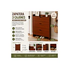 Zapatera Moderna Ángeles Del Hogar, 3 Estantes, Madera 2