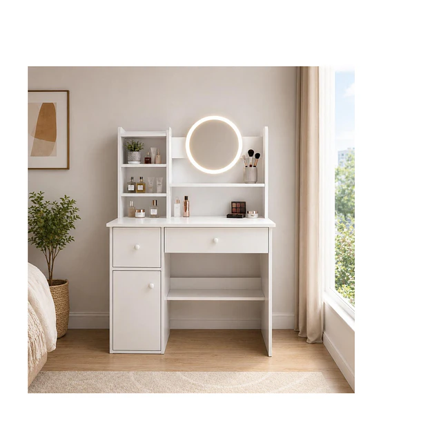 Tocador Moderno Con Espejo Led Iluminado  1