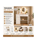 Tocador Moderno Con Espejo Led Iluminado  6