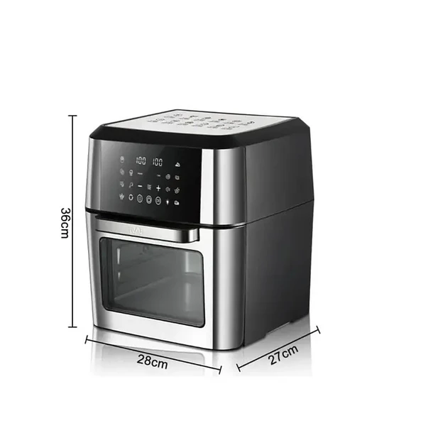 Horno Freidora De Aire Electrica Tactil Raf R.5150 2000w 12l    3