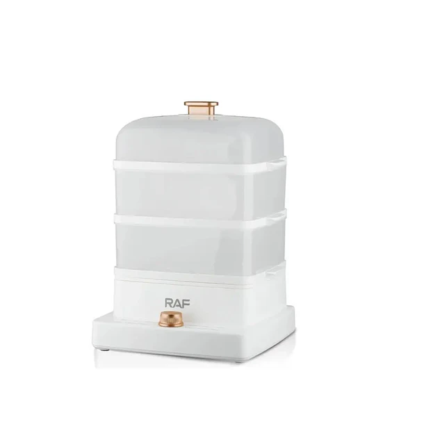 Vaporera De Alimentos Cocción Vaporizador Eléctrica Color Blanco 3