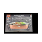 Olla Eléctrica Antiadherente 10L Raf  Naranja Vidrio 1500W 2