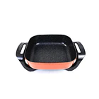 Olla Eléctrica Antiadherente 10L Raf  Naranja Vidrio 1500W 3