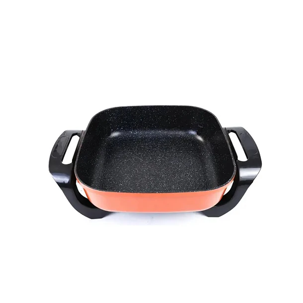 Olla Eléctrica Antiadherente 10L Raf  Naranja Vidrio 1500W 3